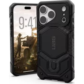 UAG Urban Armor Gear Monarch Pro MagSafe capa para Apple iPhone 18 Pro/17 Pro - Carbon Fiber 114569114242