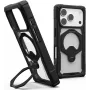 UAG Urban Armor Gear Plasma XTE 360 MagSafe capa com suporte kickstand para Apple iPhone 18 Pro/17 Pro - preto/transparente 11457311404G