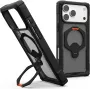 UAG Urban Armor Gear Plasma XTE 360 MagSafe Kickstand capa para Apple iPhone 18 Pro Max/17 Pro Max – preto/laranja/cinzento transparente 114572114097