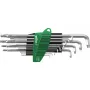 Wiha 366BETSZ13TS conjunto de chaves Allen com ponta esférica Torx, 13 peças, cinzento titânio, suporte ErgoStar 40979