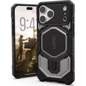 UAG Urban Armor Gear Monarch Pro capa MagSafe para Apple iPhone 18 Pro Max/17 Pro Max – titânio 114568113636