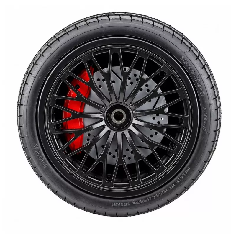 LEAN CARS Roda sobresselente para Lamborghini A8803 XXL carro montável a bateria - pneus de borracha com ar, preto