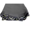 LEAN SPORT 6806 Tapete de trampolim sobresselente 12ft, 72 anéis em V, tecido PP resistente aos UV, preto
