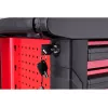 Yato YT-5530 carrinho de ferramentas com 7 gavetas aço preto/vermelho
