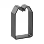 Hager LK750503 canalete de cabos em PVC para montagem à superfície 75x50mm preto 2m