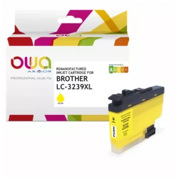 Armor OWA cartucho de tinta amarelo compatível com Brother LC3239XLY (3.965 páginas)