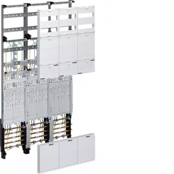 Hager univers Z Quadro de contadores completo ZL5EL26, 1350 mm, 6 lugares eHZ, 3 campos, pré-cablagem
