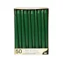 PAPSTAR Velas cónicas 22 x 250 mm, verde-escuro, embalagem de 50 (17969)