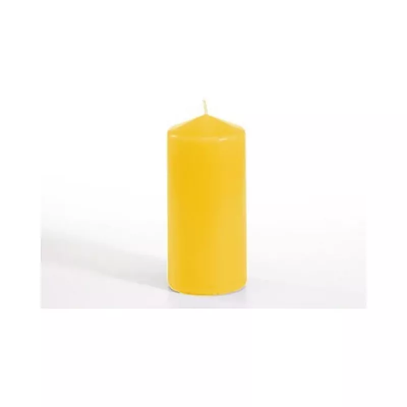 Vela cilíndrica PAPSTAR, Ø 60 x 130 mm, duração de queima aprox. 30 h, amarelo-ouro (13589)