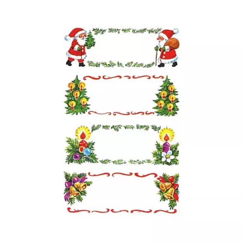 AVERY Zweckform Autocolantes de Natal, dedicatória, multicolor, papel (52362)