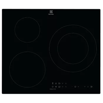 Electrolux LIT60336C Placa de Indução 60cm com 3 Zonas de Cozedura, Preta