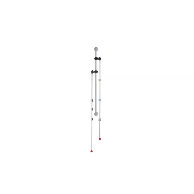 MAUL Calha de Suporte para Plantas 132 cm Montagem na Parede Prateado