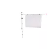 MAUL Calha de Suporte para Plantas 132 cm Montagem na Parede Prateado