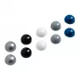 MAUL Ímanes Ø 3,0 x 1,9 mm, conjunto de 10, prateado, preto, branco, cinzento, azul