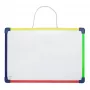MAUL Quadro branco 35 x 24 cm aço lacado branco magnético apagável a seco com moldura de alumínio