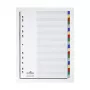 Separadores em branco DURABLE PP 20 peças gradiente de cor A4 perfuração universal