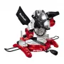 Serra de corte e tração Einhell TC-MS 2513 L, 1600 W, lâmina de 250 mm, guia laser, vermelha