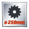 Serra de corte e tração Einhell TC-MS 2513 L, 1600 W, lâmina de 250 mm, guia laser, vermelha