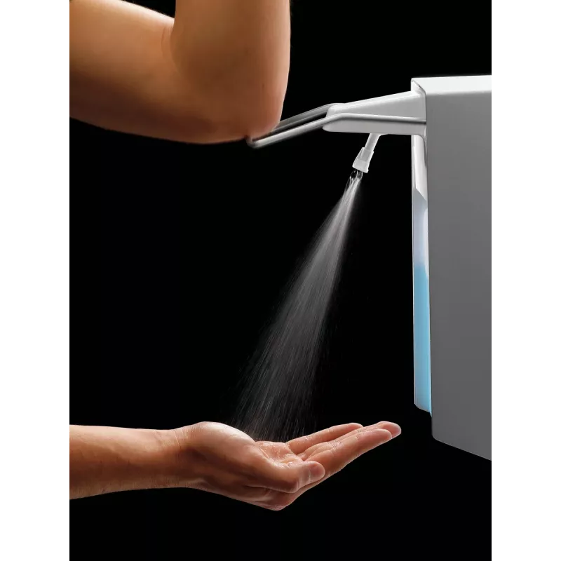 Dispensador de desinfetante Bartscher PS 0,9L-W 850019 prateado/branco plástico 0,9 L montagem na parede manual