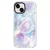 Capa Evelatus para Apple iPhone 15 Plus PC+TPU com MagSafe – Custom Marble Purple