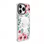 Capa Evelatus para Apple iPhone 15 Pro Max PC+TPU com MagSafe - padrão floral transparente