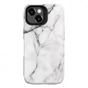 Capa Evelatus Armor para Apple iPhone 15 Plus TPU+PC mármore branco