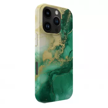 Capa slim Evelatus para Apple iPhone 16 Pro com MagSafe e design personalizado impresso verde