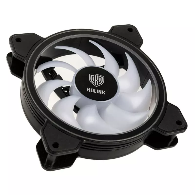 Ventoinha Kolink Umbra HDB ARGB LED PWM 120mm - preto/branco