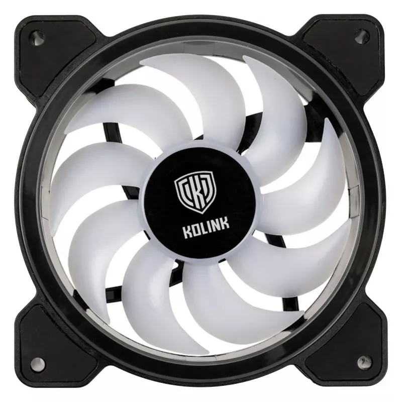 Ventoinha Kolink Umbra HDB ARGB LED PWM 120mm - preto/branco
