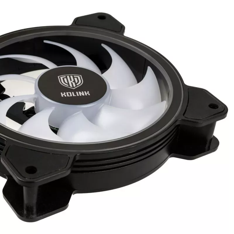 Ventoinha Kolink Umbra HDB ARGB LED PWM 120mm - preto/branco