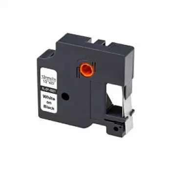 Fita de etiquetar compatível G&G para DYMO D1, 12 mm x 7 m, preto sobre amarelo