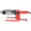 Máquina de soldar plástico Yato YT-82251 800 W com controlo digital de temperatura LCD, 100-550°C, fluxo de ar 120-250 L/min, inclui bicos e varetas de soldadura