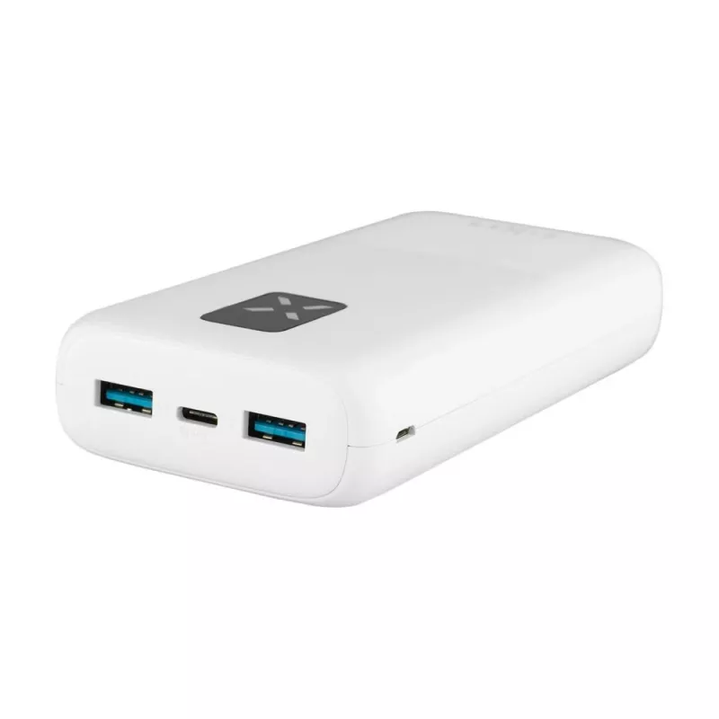 Fixed Zen 20 power bank 20000 mAh com ecrã LCD e saída PD 20W - branco FIXZEN-20-WH