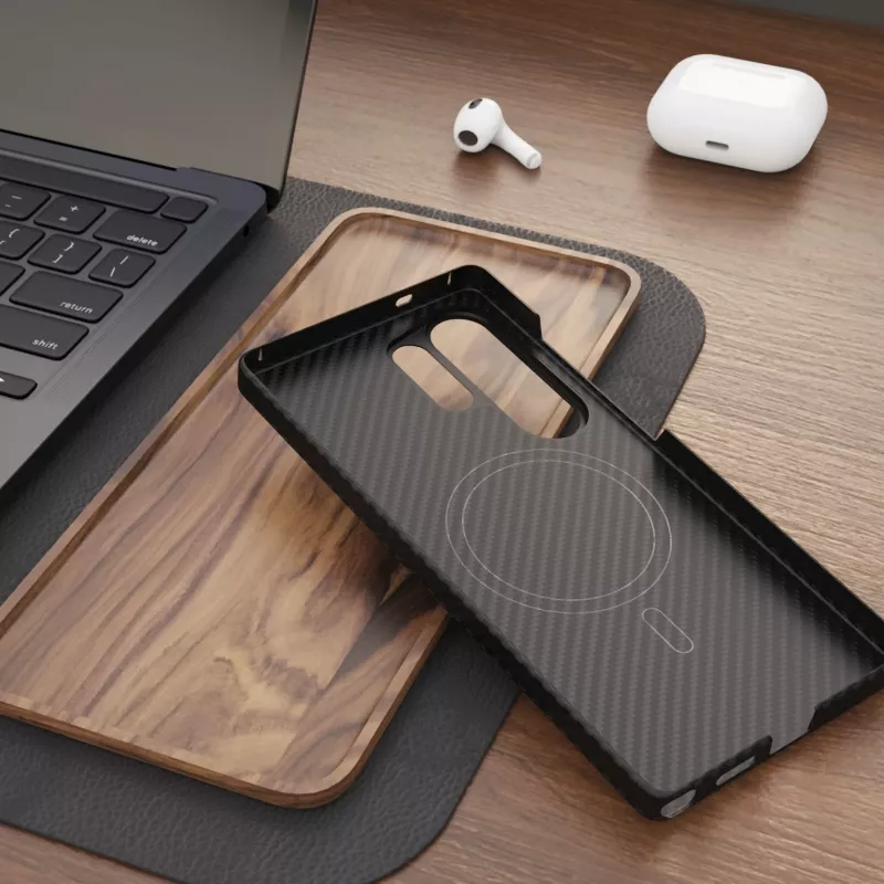 FIXED MagVelar capa traseira em fibra de aramida para Apple iPhone 17 – preto