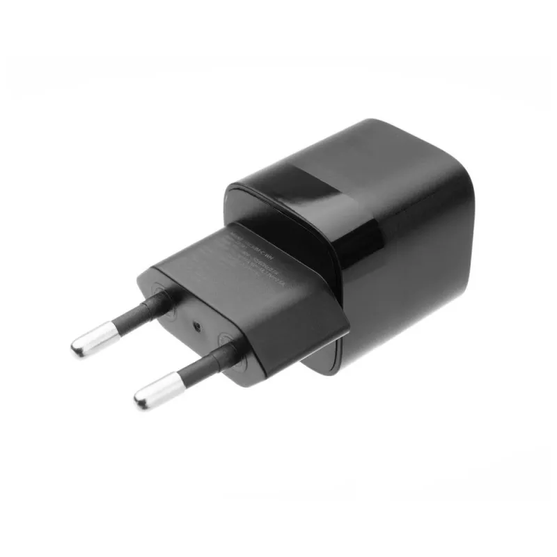 Fixed Mini carregador de parede com saída USB-C e suporte PD, 30W - preto FIXC30M-C-BK