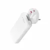 Fixed Slim Traveller carregador de viagem 2xUSB-C com adaptadores mundiais, GaN, 45W – branco