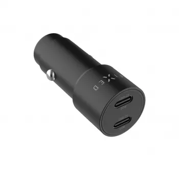Fixed carregador de automóvel dual USB-C 65W PD 3.0
