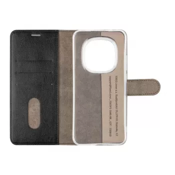 Fixed Opus Book Case para Xiaomi Redmi Note 15 Pro 5G - pele, preto