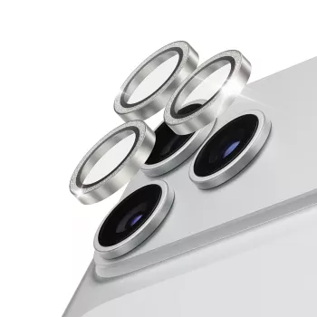 PanzerGlass Hoops Proteção de objetiva em cerâmica com brilho prateado para iPhone 18 Pro / 18 Pro Max