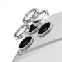 PanzerGlass Hoops Proteção de objetiva em cerâmica com brilho prateado para iPhone 18 Pro / 18 Pro Max