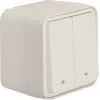 Hager WNC300B Interruptor de série para estores de superfície 1 polo com símbolos de seta IP55