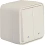 Hager WNC300B Interruptor de série para estores de superfície 1 polo com símbolos de seta IP55
