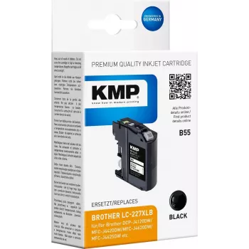 KMP B55 Preto Cartucho de tinta compatível para Brother DCP-J4120DW, MFC-J4420DW, MFC-J4620DW, MFC-J4625DW, MFC-J5720DW 1531.4001