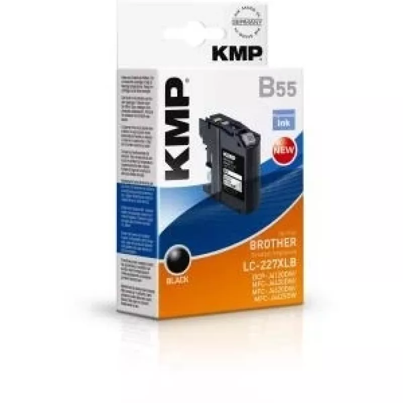 KMP B55 Preto Cartucho de tinta compatível para Brother DCP-J4120DW, MFC-J4420DW, MFC-J4620DW, MFC-J4625DW, MFC-J5720DW 1531.4001