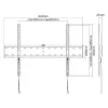 E+P WHS 106 Suporte de parede fixo para TV para ecrãs de 23-55 polegadas até 40 kg, VESA 75x75 a 400x400, Preto 0005625406