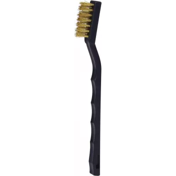 KS TOOLS escova de limpeza de velas de ignição com fio de latão, 2 filas, 170mm (201.2316)
