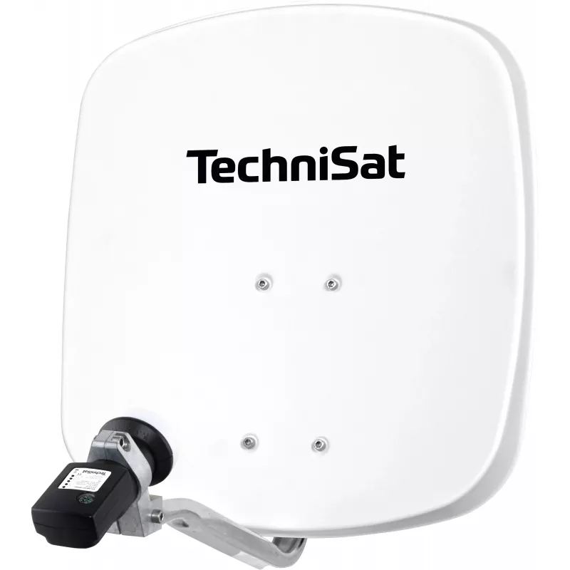 TechniSat antena parabólica SAT com LNB, 45 cm, alumínio, LNB single (1745/8195)