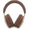 GUESS auscultadores over-ear Bluetooth 5.3 com logótipo 4G Triangle, castanho