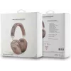 GUESS auscultadores over-ear Bluetooth 5.3 com logótipo 4G Triangle, castanho