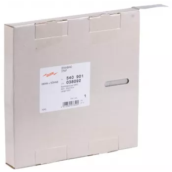 DEHN fita de aperto 25 x 0,3 mm, 100 m, aço inoxidável 1.4301 (540901)